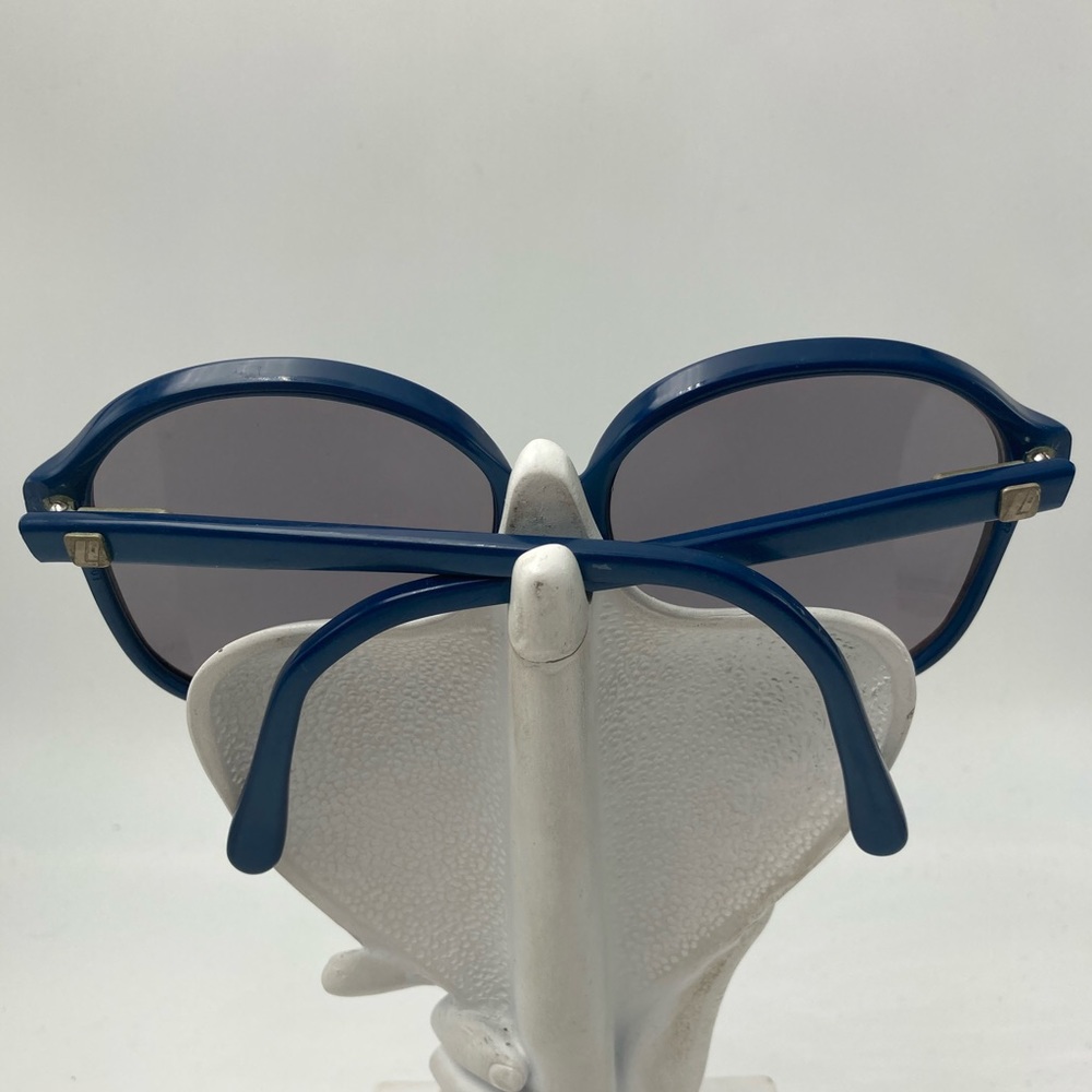 Vintage Liberty 287 Blue Oversized Oval Sunglasses - Picture 4 of 7